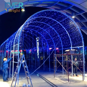 Giáng sinh trang trí vô hạn gương đường hầm đèn <span class=keywords><strong>LED</strong></span> ánh sáng ban đêm - Product Image 4