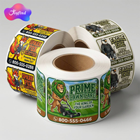 УФ-стойкие этикетки из ПВХ в рулонах с персонализированным логотипом, водонепроницаемые, глянцевые, для наружного применения, для ремонтных работ, на заказ, для бизнеса