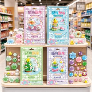 OEM 3D Cute PVC <b>Stickers</b> Cartoon Animal Tree Cake Dolphin <b>Waterproof</b> Glossy Finish Decorative Adhesive <b>Stickers</b> for DIY Craft - Product Image 2