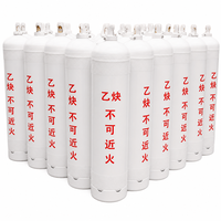 Fournisseur Professionnel de Bouteilles de Gaz Acétylène Blanches Peintes de 5L/10L/15L pour le Soudage de Conduites et le Préchauffage