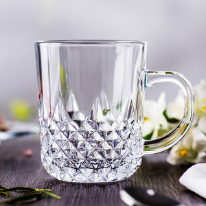 Tazas de café de vidrio de 7,7 onzas, gruesas y duraderas para café, té, <span class=keywords><strong>sidra</strong></span>, microondas y lavavajillas - Product Image 2