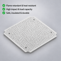 Boîte de jonction en plastique ABS étanche pour extérieur 200x200x130mm IP67 avec couvercle transparent