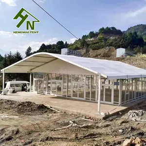 Bingkai Aluminium Tenda Acara Kualitas Tinggi Tenda Pernikahan Tenda Arcum Mewah dengan Dinding Kaca