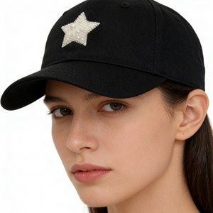 Casquette de baseball personnalisée à 6 panneaux, faible MOQ, avec patchwork perlé et broderie, casquette snapback pour hommes et femmes, vente en gros - Product Image 6