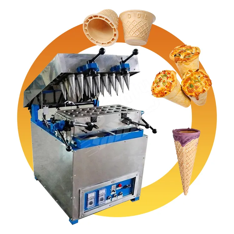 MY Flat Bottomed Mini Cookie Cone Wafer Machine Línea de producción para la venta para hacer cono de helado