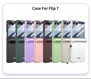 Étui de téléphone à charnière magnétique à couverture intégrale avec support magnétique puissant intégré, compatible avec <span class=keywords><strong>la</strong></span> recharge sans fil et film tout-en-un pour Samsung - Product Image 6