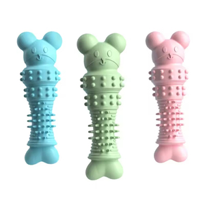 Jouet pour chien anti-stress à mâcher et à gratter, motif empreinte de dessin animé, résistant aux morsures, couineur, pour l'entraînement des animaux de compagnie, en caoutchouc durable - Product Image 2