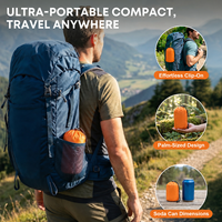 Sac de bivouac thermique en Mylar orange, sac de couchage d'urgence pour la survie, aide pour le camping en plein air