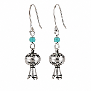 Orecchini pendenti a forma di zucca per donna, stile vintage a campana, accessori per l'uso quotidiano - Product Image 1