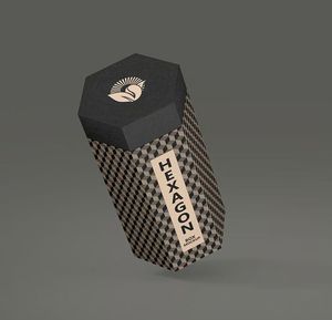 Caja de Embalaje Hexagonal Rígida Negra de Lujo para <span class=keywords><strong>Miel</strong></span> de Abeja, Regalos Naturales, Embalaje de Alimentos de Marca - Product Image 4