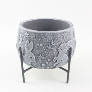 Vaso di fiori eco-friendly elementi di coniglio decorativi piantatrice di <span class=keywords><strong>cemento</strong></span> per giardino balcone casa piantatrice <span class=keywords><strong>in</strong></span> <span class=keywords><strong>cemento</strong></span> per la vendita - Product Image 4