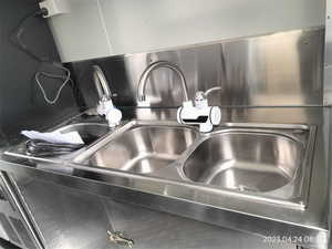 Remolque de Comida Cerrado, Color Negro Oscuro, con Refrigerador para Servicio de Alimentos al Aire Libre, Remolque Móvil para Cliente de Nueva Zelanda - Product Image 4