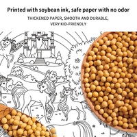Poster mural géant pour enfants de 2 à 7 ans, impression numérique, papier couché, film laminé, impression colorée et sécurisée