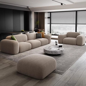Bắc Âu Sang Trọng Phòng Khách L Hình Dạng <span class=keywords><strong>Sofa</strong></span> Đồ Nội Thất Sàn Nhung Trắng Bắc Âu <span class=keywords><strong>Sofa</strong></span> Set Modular Cắt Ghế <span class=keywords><strong>Sofa</strong></span> Bộ - Product Image 4