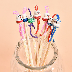 Soumei Hidemi Palillos de madera para limpiar los oídos con diseño de dibujos animados, herramientas de cuidado de los oídos de bambú, color aleatorio - Product Image 4