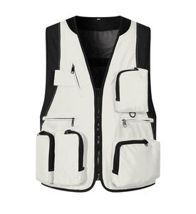 เสื้อกั๊กนิรภัยสะท้อนแสงแบบกันน้ำ โพลีเอสเตอร์ ระบายอากาศได้ดี พร้อมโลโก้ OEM แบบกำหนดเอง สำหรับงานกู้ภัยบนท้องถนน - Product Image 1