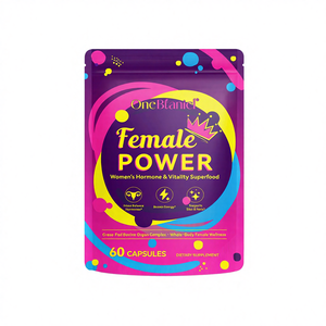 Cápsulas de Superalimentos Sin Gluten y Altos en Fibra para la Vitalidad Femenina, Equilibrio Hormonal y Energía, Marca Privada OEM, Certificación GMP - Product Image 4