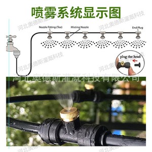 Sistema de Enfriamiento por Atomización de Baja Presión, Kit Negro, Serie Micro-spray, Capacidad de 30L, Control Manual, Nebulización Fina, para Jardín Exterior - Product Image 4