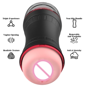 S-HANDE gola profonda bocca artificiale figa Vagina <span class=keywords><strong>uomini</strong></span> maschio masturbatore tazza per gli <span class=keywords><strong>uomini</strong></span> si masturba - Product Image 3