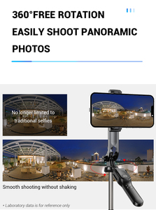 <span class=keywords><strong>360</strong></span> ° xoay có thể sạc lại có thể gập lại cho Bluetooth Selfie Stick với gương phổ quát cho iPhone & <span class=keywords><strong>Android</strong></span> điện thoại - Product Image 4