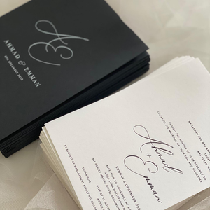Invitations de <span class=keywords><strong>mariage</strong></span> Carte de luxe avec pochette enveloppe Logo personnalisé Invitations élégantes pour annonce de <span class=keywords><strong>mariage</strong></span> formelle Besoins de baptême - Product Image 3
