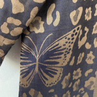 Ensemble Abaya Cardigan et Châle en Viscose Jacquard Floral Bohème, Fait Main, Long et Élégant, Idéal pour les Festivals et la Maison