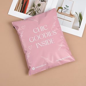 ถุงพลาสติกบรรจุภัณฑ์ Frosted โพลีจดหมายกล่องของขวัญแพคเกจจดหมายถุงโพลีขนาดใหญ่พร้อมที่จับโพลีจดหมายถุงส่งของสีชมพู - Product Image 3