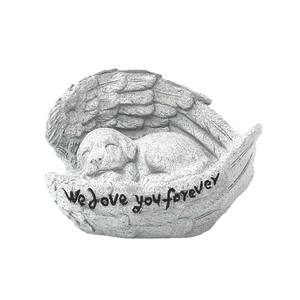 Cross-border Special <b>Angel</b> Dog Tombstone Memorial <b>Guardian</b> Ornament Courtyard Garden Pet Statue Resin Craft Decoration Artistic - Product Image 5