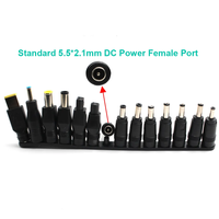 Hot 10 pièces/ensemble universel pour ordinateur portable, chargeur d'alimentation cc adaptateur embouts connecteur Jack à prise de charge
