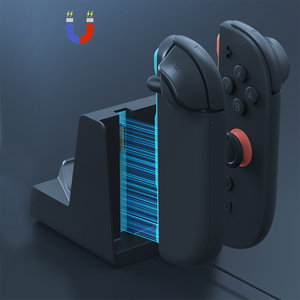Base de Carga 3 en 1 para Nintendo Switch 2, Soporte <span class=keywords><strong>Cargador</strong></span> para 2 Controles <span class=keywords><strong>Joy</strong></span>-<span class=keywords><strong>Con</strong></span> + 1 <span class=keywords><strong>Cargador</strong></span> para Control Pro de Switch 2 - Product Image 4