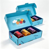 Boîtes d'expédition de luxe en carton pour pots en verre, emballages en verre pour épices de haute qualité, boîtes d'expédition pour pots Mason, encre à base de soja, vente en gros