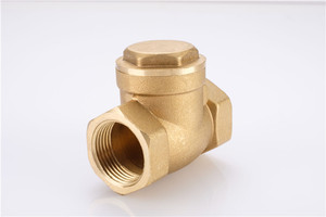 1/2-4นิ้ว NPT และ BSP ด้ายนุ่มตราทองเหลืองสวิงเช็ควาล์ว - Product Image 6