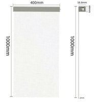 Film LED transparent flexible personnalisé affichage LED publicitaire écran LED super mince adhésif en verre pour fenêtre de vente au détail