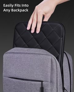 3-14 Inch Puffy Máy Tính Xách Tay Tay Áo Trường Hợp Dày Lót Túi Máy Tính Xách Tay Cho <span class=keywords><strong>Macbook</strong></span> Không Khí 13 14 Inch Mang Theo Túi Cảm Thấy Mềm Mại Cho Mùa Đông - Product Image 6