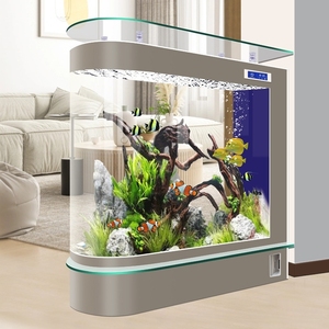 Bể cá bể cá phòng khách gia đình thủy tinh nhỏ không nước sinh thái bể cá lớn lọc đáy cá vàng bể Rùa - Product Image 3