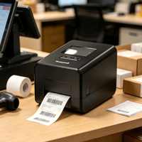 Printer Label Barcode Stiker Perekat Sendiri Honeywell PC42E-T Thermal Transfer untuk Inventaris Gudang dan Ritel
