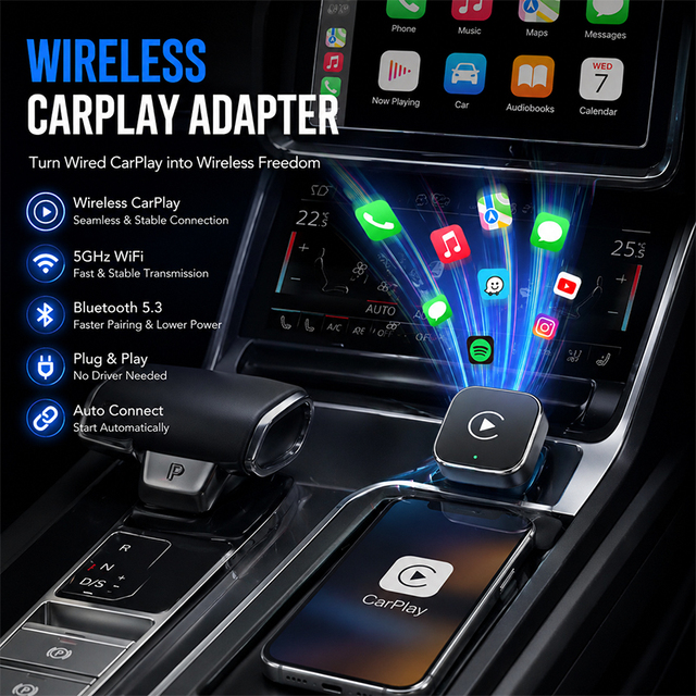 Universal Carplay Android Auto Upgrade Kit Module Interface Car USB System Compact Vehicle Smart Solution Box