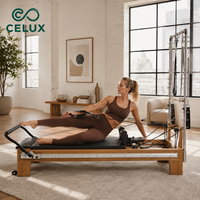 Meilleures Ventes 2026 : Ensemble Pilates Reformer avec Demi-Trapeze et Tour Pilates Reformer en Bois de Chêne pour Studio de Yoga et Pilates