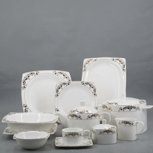 Nuovo Design, <span class=keywords><strong>Vendita</strong></span> Calda, Ottima Qualità, Set di Stoviglie in Porcellana Bone China da 125 Pezzi, Articoli per la Casa, Ristorante e Matrimoni - Product Image 4
