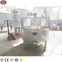 Machine à fabriquer du fromage mozzarella commerciale de 200 l, cuve à fromage