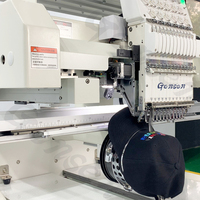 Machines à broder monogramme pour casquette chemise tissu logo entièrement automatiques informatisées 1 2 3 4 têtes avec prix de gros bon marché