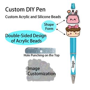 Perline Acriliche a Forma di Orso Cartoon con Foro Dritto, <span class=keywords><strong>Personaggi</strong></span> Anime Winnie the <span class=keywords><strong>Pooh</strong></span> e Animali, Accessori per Portachiavi Fai-da-Te - Product Image 6