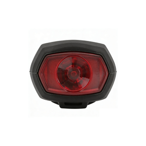 SAHOO 충전식 LED 자전거 후미등 7LM ABS 실리콘 IPX4 방수 OEM 내구성 4가지 모드 고휘도 야간 라이딩 - Product Image 1