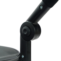 Chariot de courses pliable portable Oeytree avec poignée ergonomique réglable, sac amovible et roues détachables