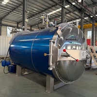 Wogoal Nouvelle Machine Autoclave de Stérilisation Alimentaire pour Bocaux en Verre, Laiterie, Stérilisation par Pulvérisation d'Eau Chaude, Contrapression Automatique