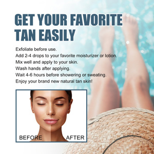 West Month Gotas autobronceadoras Al Aire Libre Tomar el sol Cuerpo Piel Bronceado hidratante y esencia negra - Product Image 5