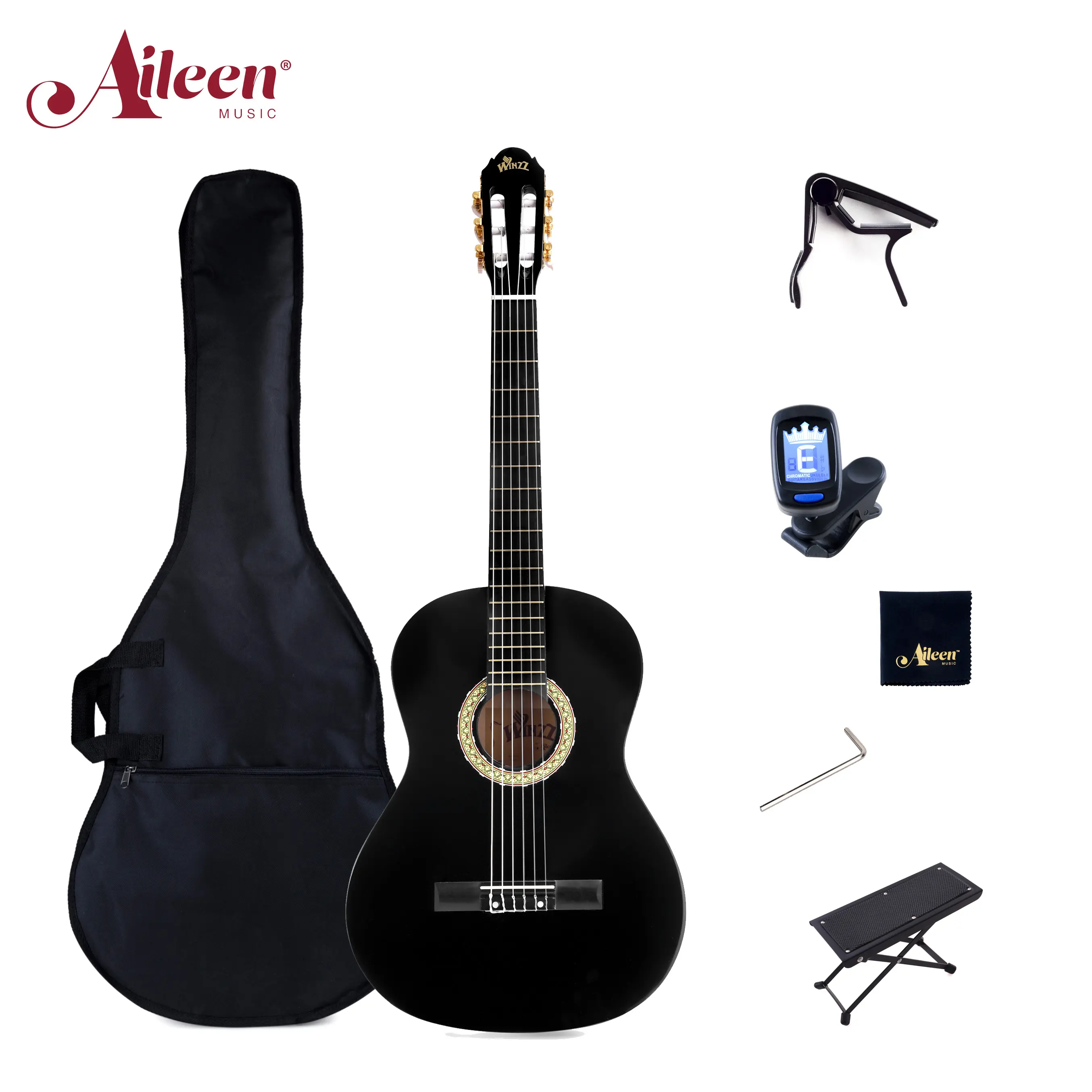 AileenMusic楽器卸売中国木製39 "クラシックギターキット (AC851)