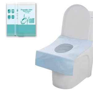 Copriwater Monouso Adesivi da Viaggio, Set Singolo, 2 Strati Carta + Pellicola PE per Bagni - Product Image 1