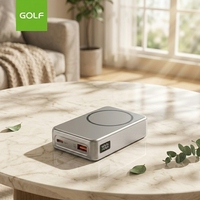 Batterie externe portable avec câble, vente en gros, affichage numérique LCD, charge rapide 20W, batterie externe sans fil magnétique 10000mAh