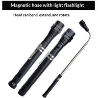 Lampe de travail extérieure flexible pour tuyau d'arrosage, 3 LED, lumière extractible, en alliage d'aluminium, magnétique, rétractable, design rotatif, modèle T91, outil